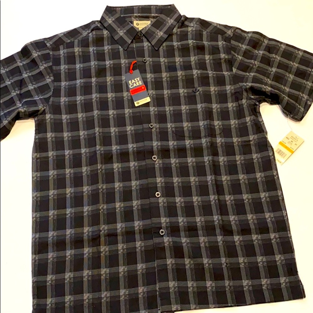 Haggar Small Easy Care Short Sleeve Button Shirt New D4